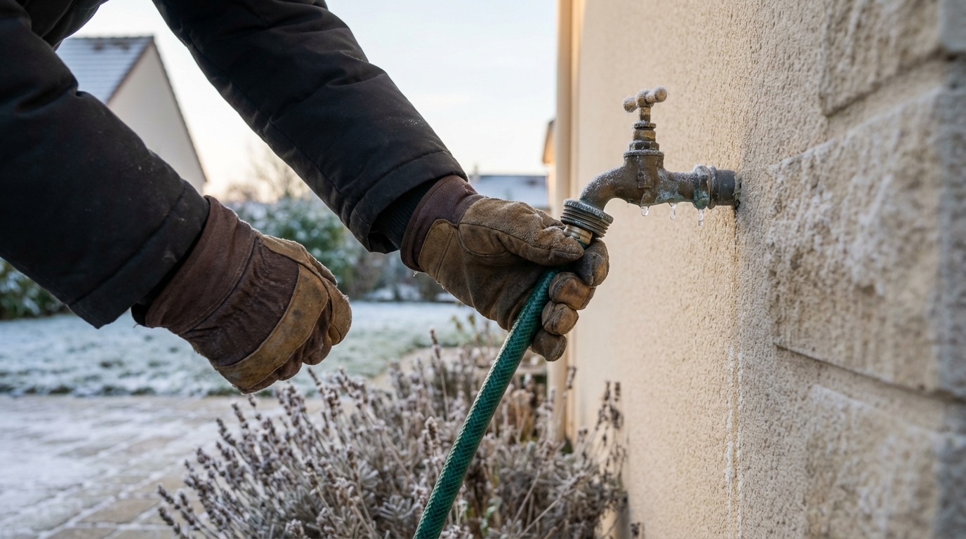 Ce simple accessoire de jardin à rentrer avant le gel peut vous éviter plus de 1 000 € de dégâts chez vous