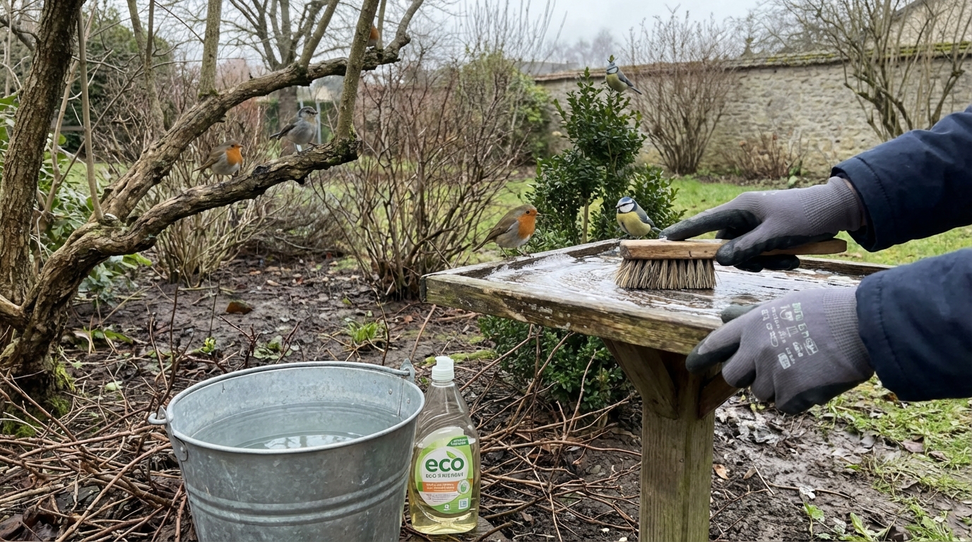 Les jardiniers encouragés à mettre du liquide vaisselle sur la table à oiseaux : ce risque grave que beaucoup ignorent